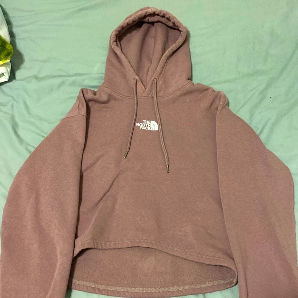 Cropped north face hoodie